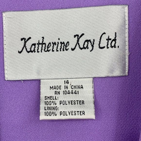 Katherine Kay Ltd Violet Evening Blazer Special Event Size 14 2371 Womens EUC - Picture 10 of 11